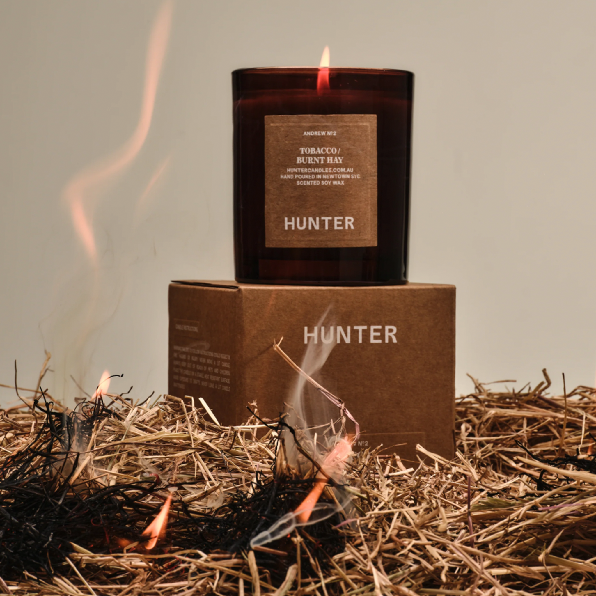 SOY CANDLE - ANDREW BY HUNTER CANDLES