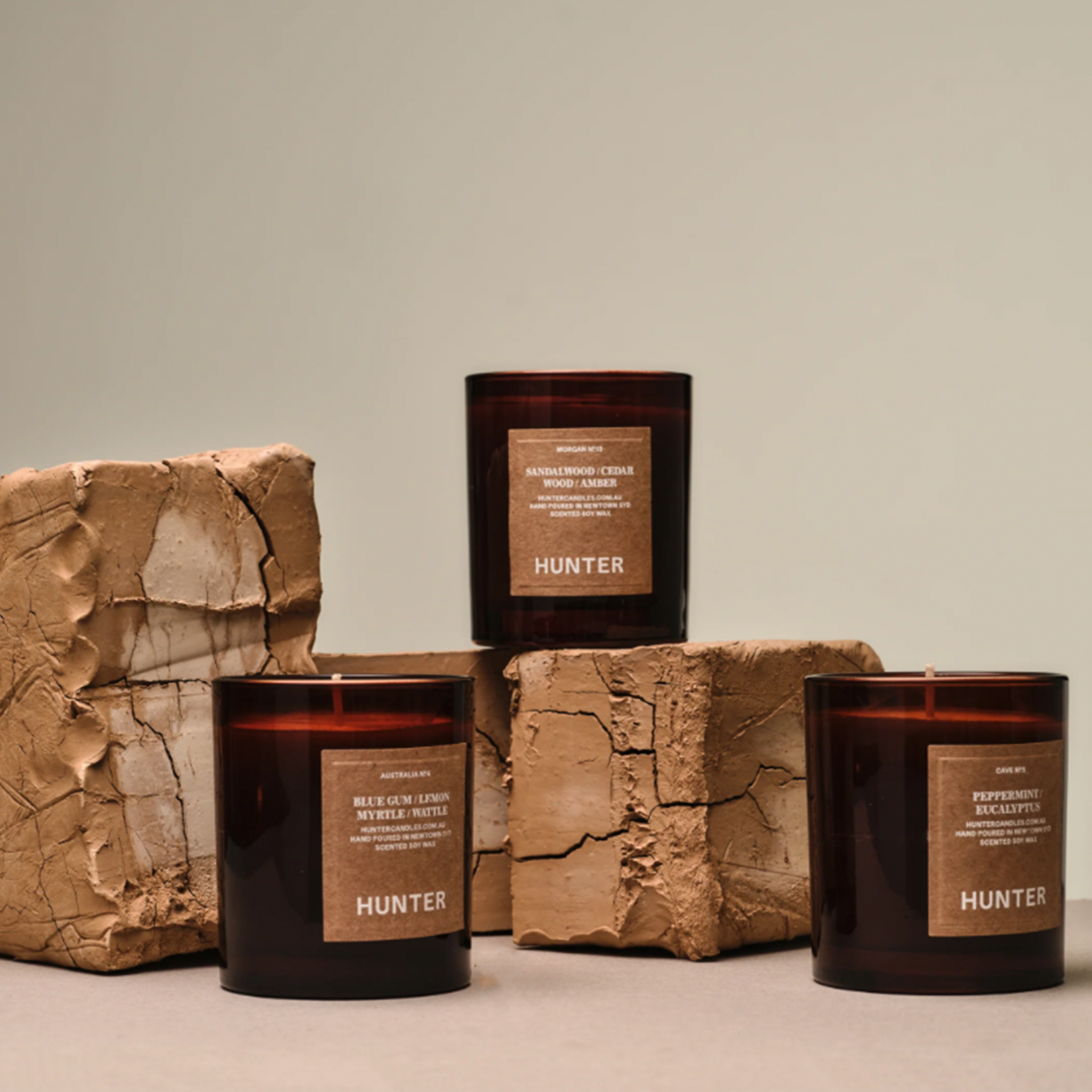 SOY CANDLE - MABEL ROSE BY HUNTER CANDLES