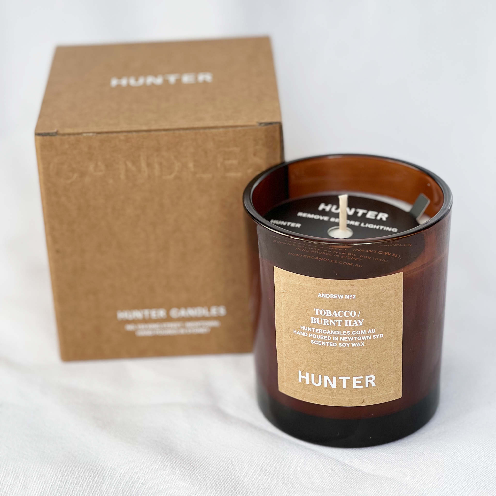 SOY CANDLE - ANDREW BY HUNTER CANDLES