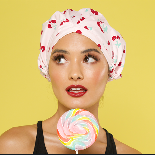 SHOWER CAP - CHERRY BLOSSOM PINK