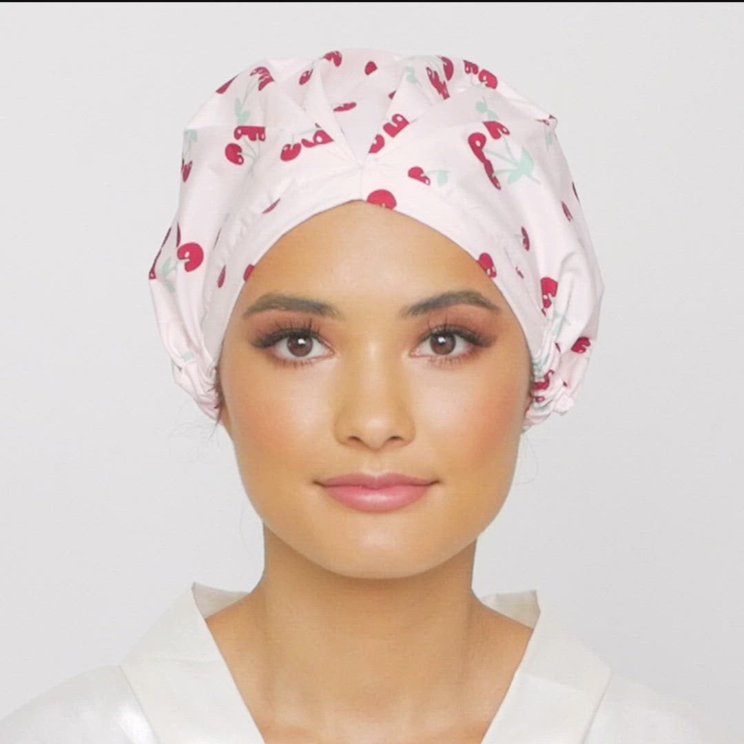 SHOWER CAP - CHERRY BLOSSOM PINK