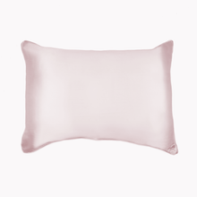 Load image into Gallery viewer, Soft Pink ‘Sleepy Head’ Silk Pillowcase
