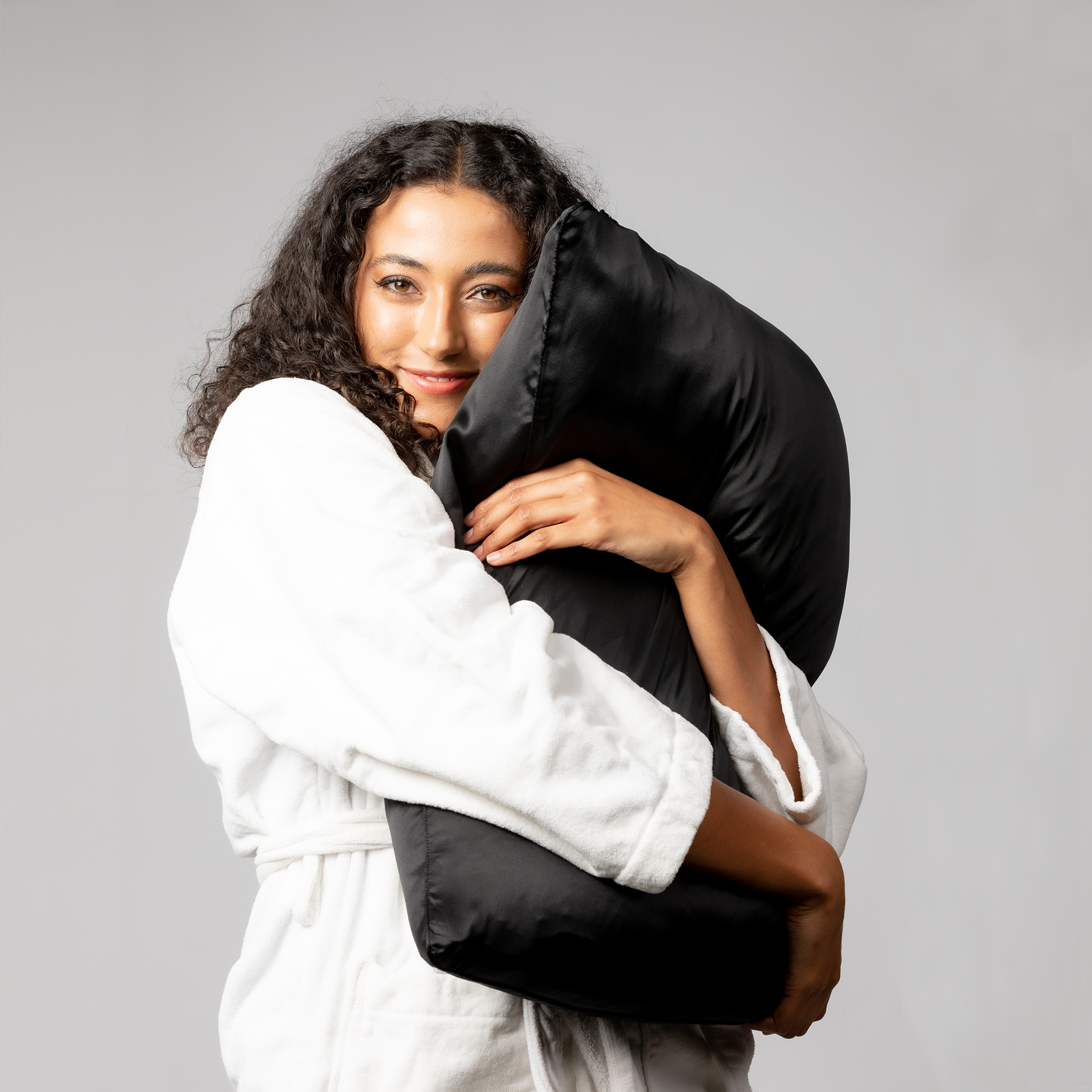 Black ‘Sleepy Head’ Pillowcase aka NO MORE BED HEAD - hairCapsule AU