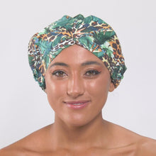 Load and play video in Gallery viewer, Wild Jungle ‘SHIC’ SHOWER CAP
