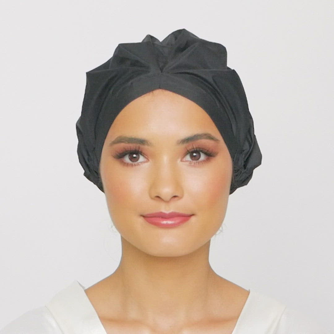 VBlack Night ‘Shower CAPsule’ aka THE ‘SHIC’ SHOWER CAP - hairCapsule AU