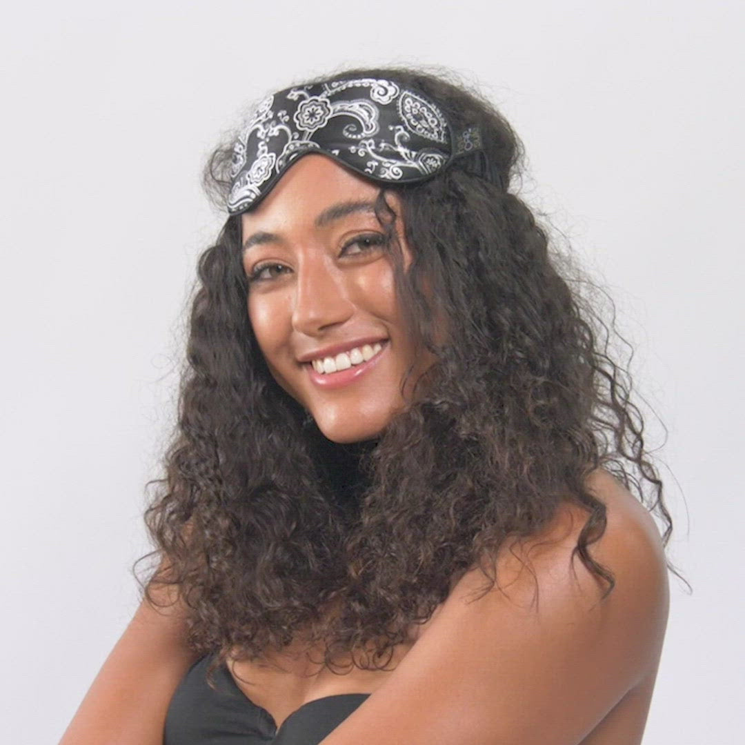 SILK EYE MASK - BLACK - I&