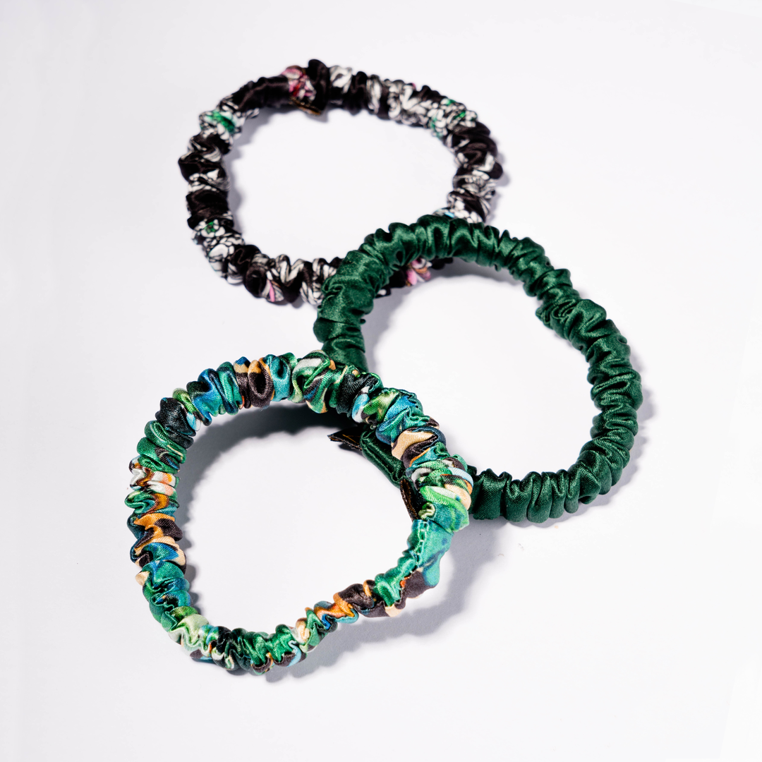 SILK SCRUNCHIES - 3-PACK MINNY MIXED PRINT PACK