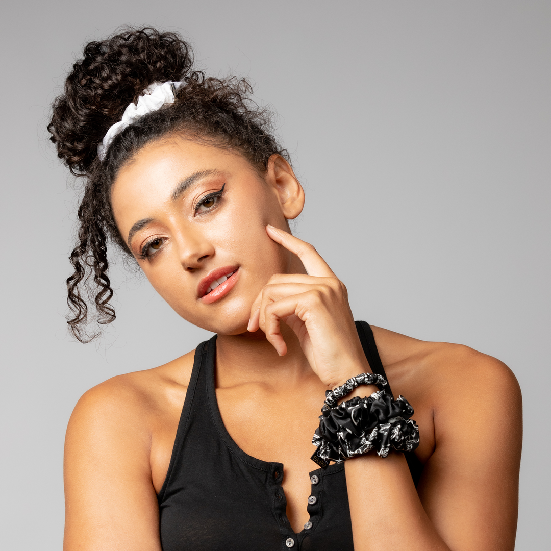 SILK SCRUNCHIES - 3-PACK MINNY MIXED PRINT PACK