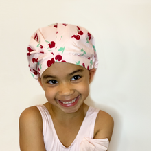 Load image into Gallery viewer, Cherry Blossom &#39;Minny Shower CAPsule’ aka THE MINNY SHIC KIDS SHOWER CAP
