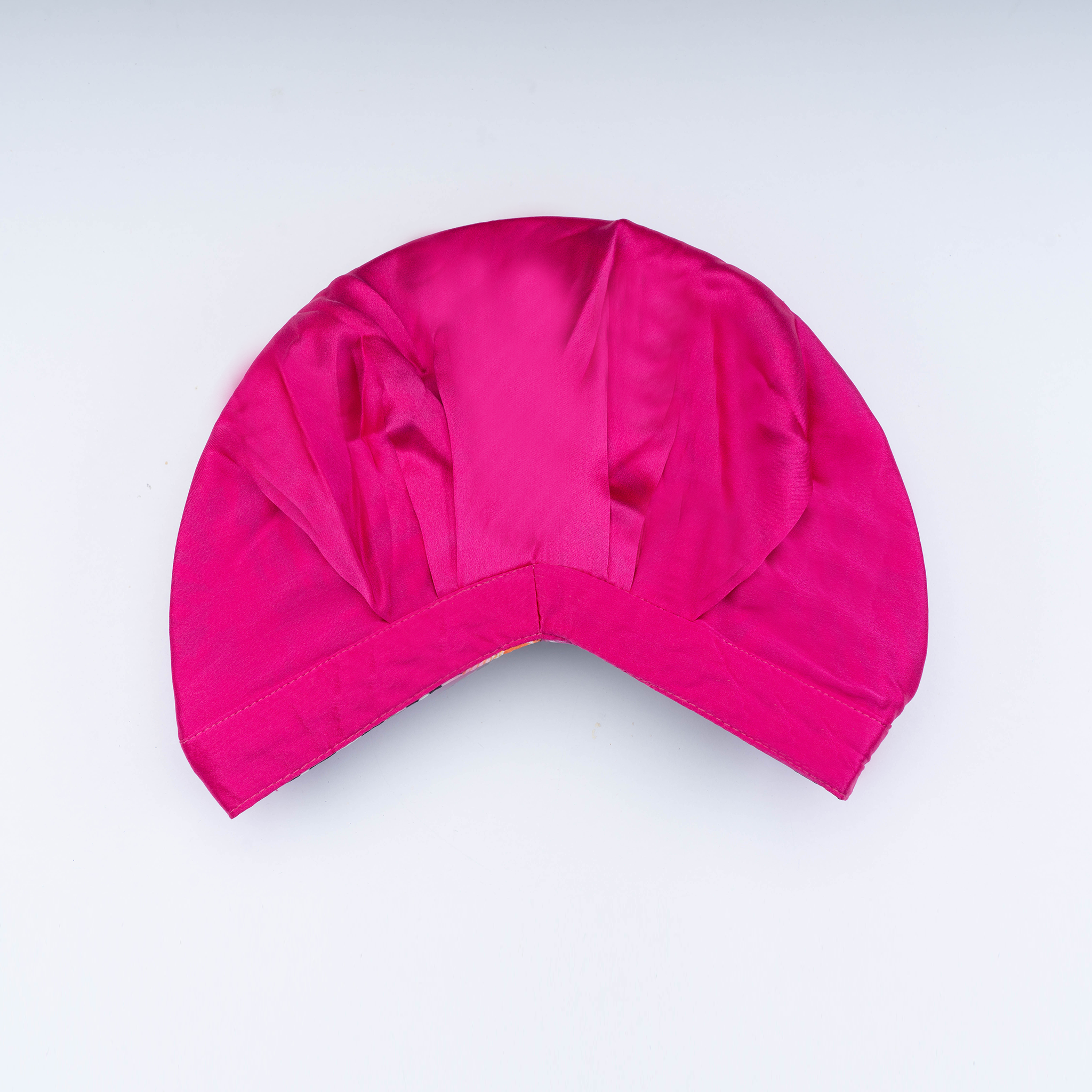 SILK BONNET - FUCHSIA PINK - REVERSIBLE HAIR CAP- ZEBRA WILD