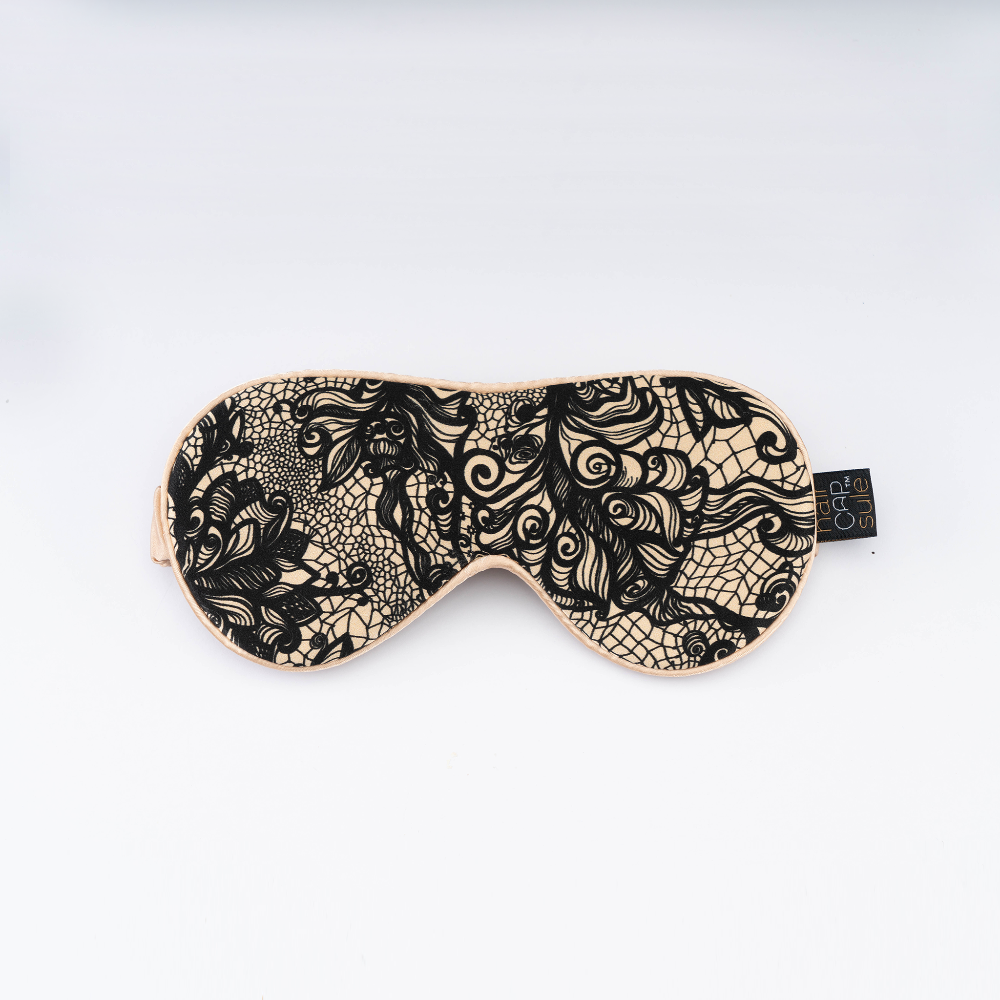 Black Lace- Gold ‘Silky Eyes’ Reversible Eye Mask aka ‘THERE ARE 2 SIDES TO EVERY STORY’