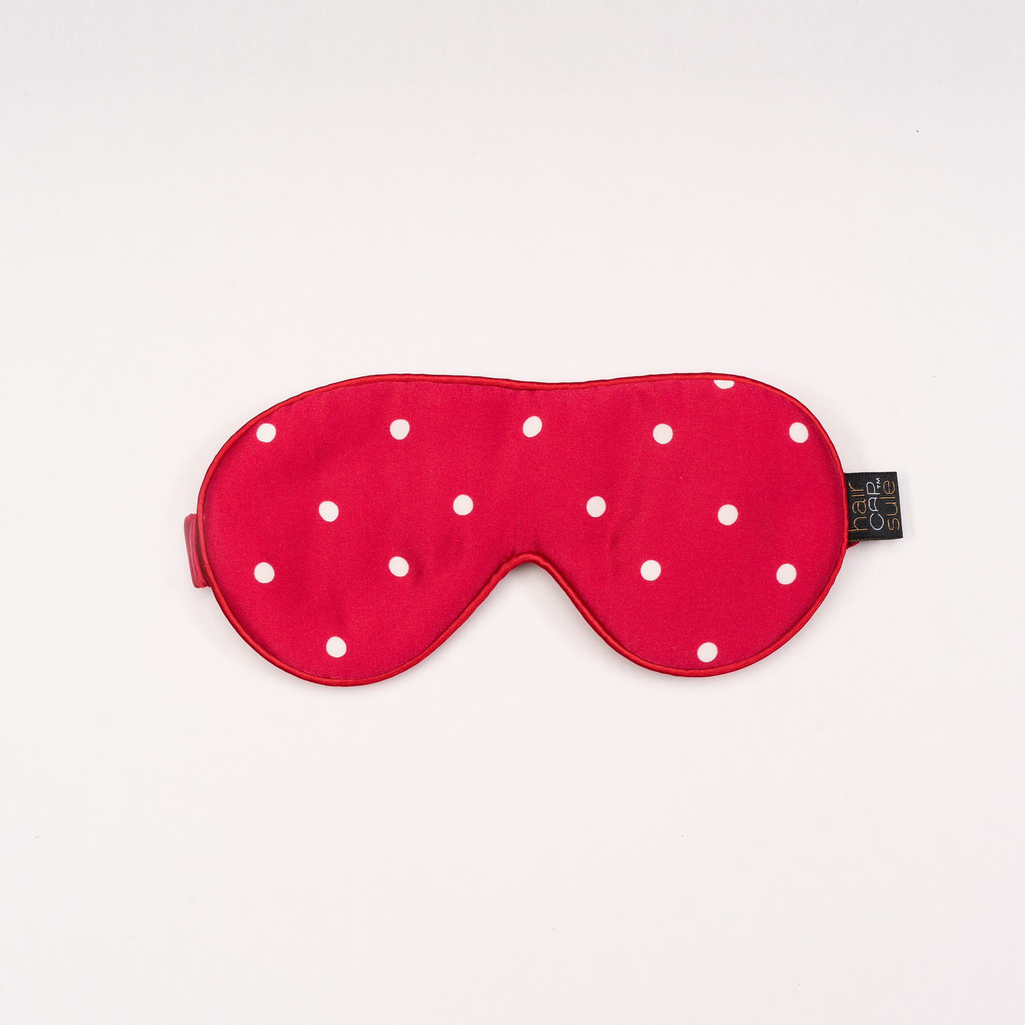 SILK EYE MASK - RED - SPOTTED AROUND