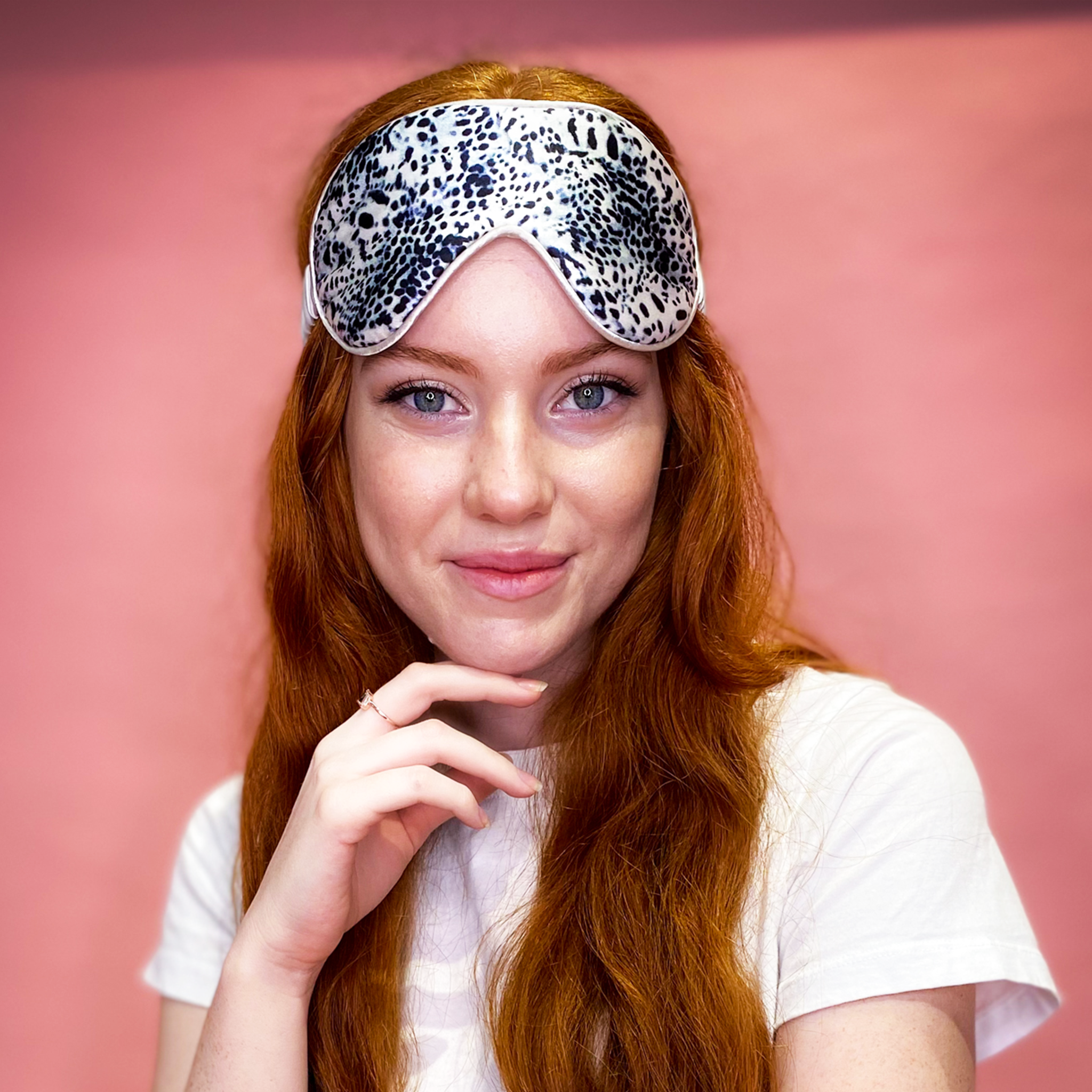 NEW! Snow Leopard ‘Silky Eyes’ Reversible Eye Mask aka ‘THERE ARE 2 SIDES TO EVERY STORY’