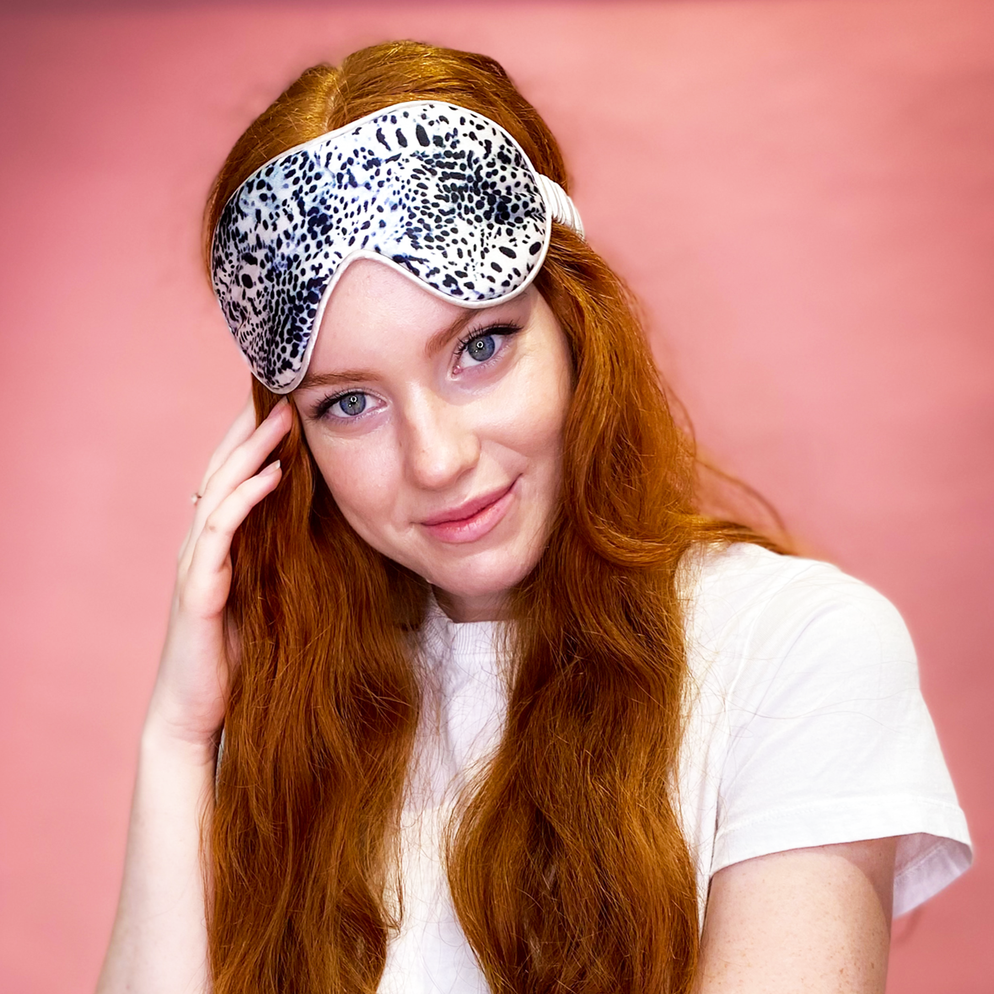 NEW! Snow Leopard ‘Silky Eyes’ Reversible Eye Mask aka ‘THERE ARE 2 SIDES TO EVERY STORY’