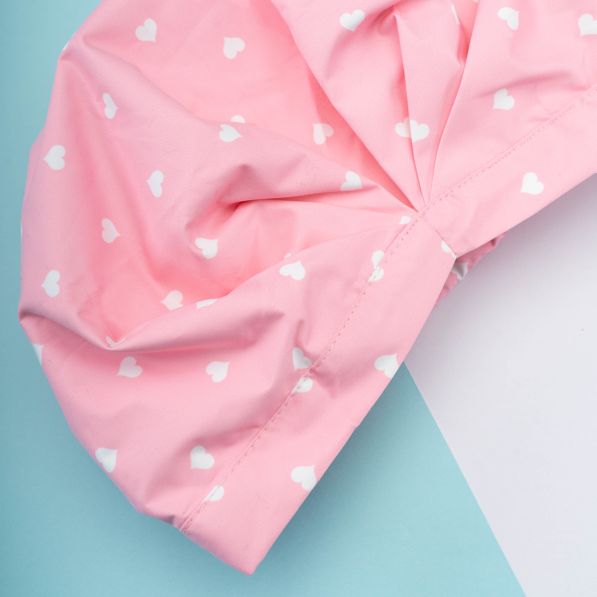 SHOWER CAP - WITH ALL MY HEART PINK