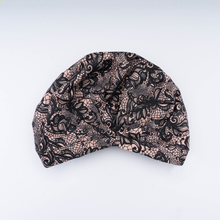 Load image into Gallery viewer, Black Lace ‘Shower CAPsule’ aka THE ‘SHIC’ SHOWER CAP

