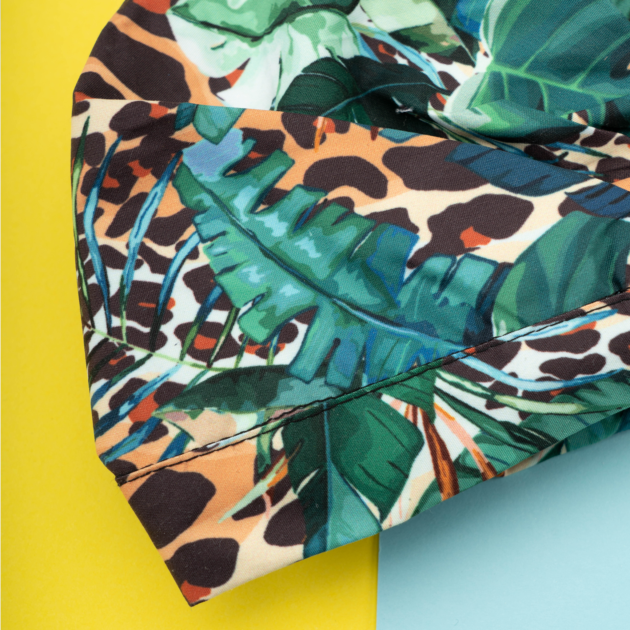 SHOWER CAP - WILD JUNGLE GREEN