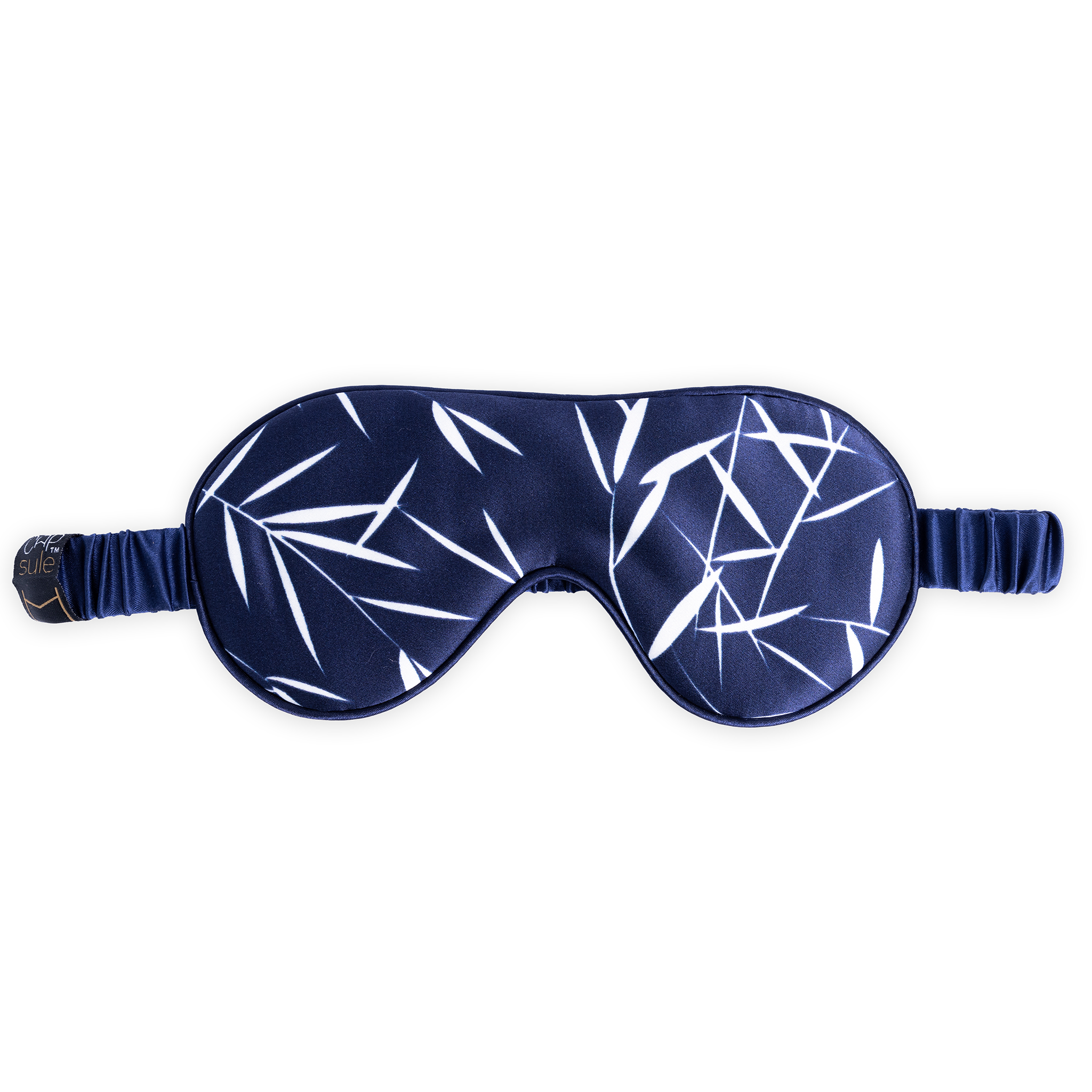 Blue Bamboo -Navy ‘Silky Eyes’ Reversible Eye Mask aka ‘THERE ARE 2 SIDES TO EVERY STORY’’ - hairCAPsule™ AU - 100% Mulberry silk