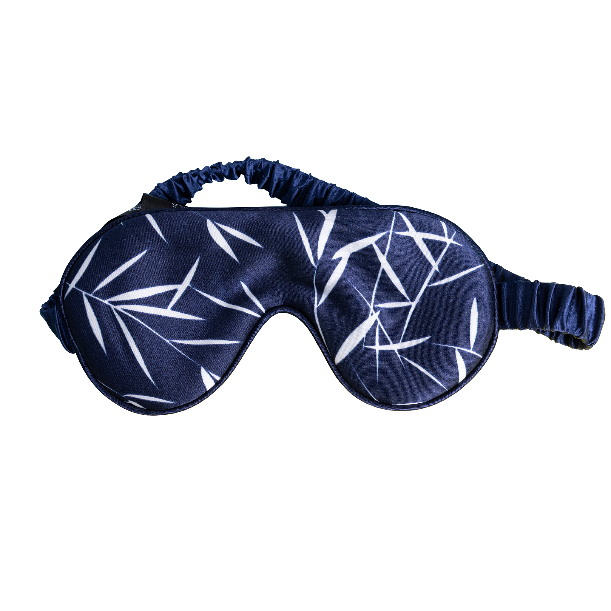 SILK EYE MASK - NAVY - BLUE BAMBOO