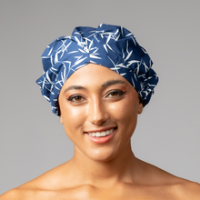 Load image into Gallery viewer, Blue Bamboo ‘Shower CAPsule’ aka THE ‘SHIC’ SHOWER CAP - hairCAPsule™ AU
