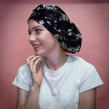Load and play video in Gallery viewer, BRAND NEW! Blossom Tree ‘Silk CAPsule’ aka THE ‘WIN-WIN&#39; Silk Reversible Hair Cap
