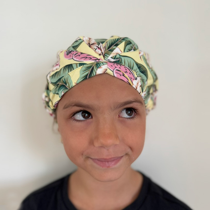 KIDS SHOWER CAP -  HAWAIIAN TROPICS 💛 NEW!!