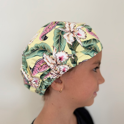 KIDS SHOWER CAP -  HAWAIIAN TROPICS 💛 NEW!!