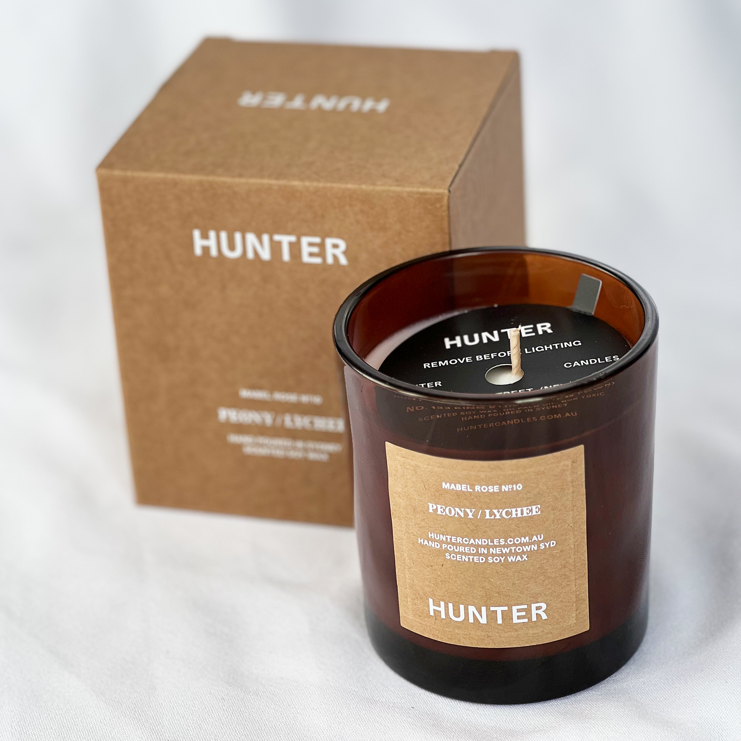 SOY CANDLE - MABEL ROSE BY HUNTER CANDLES