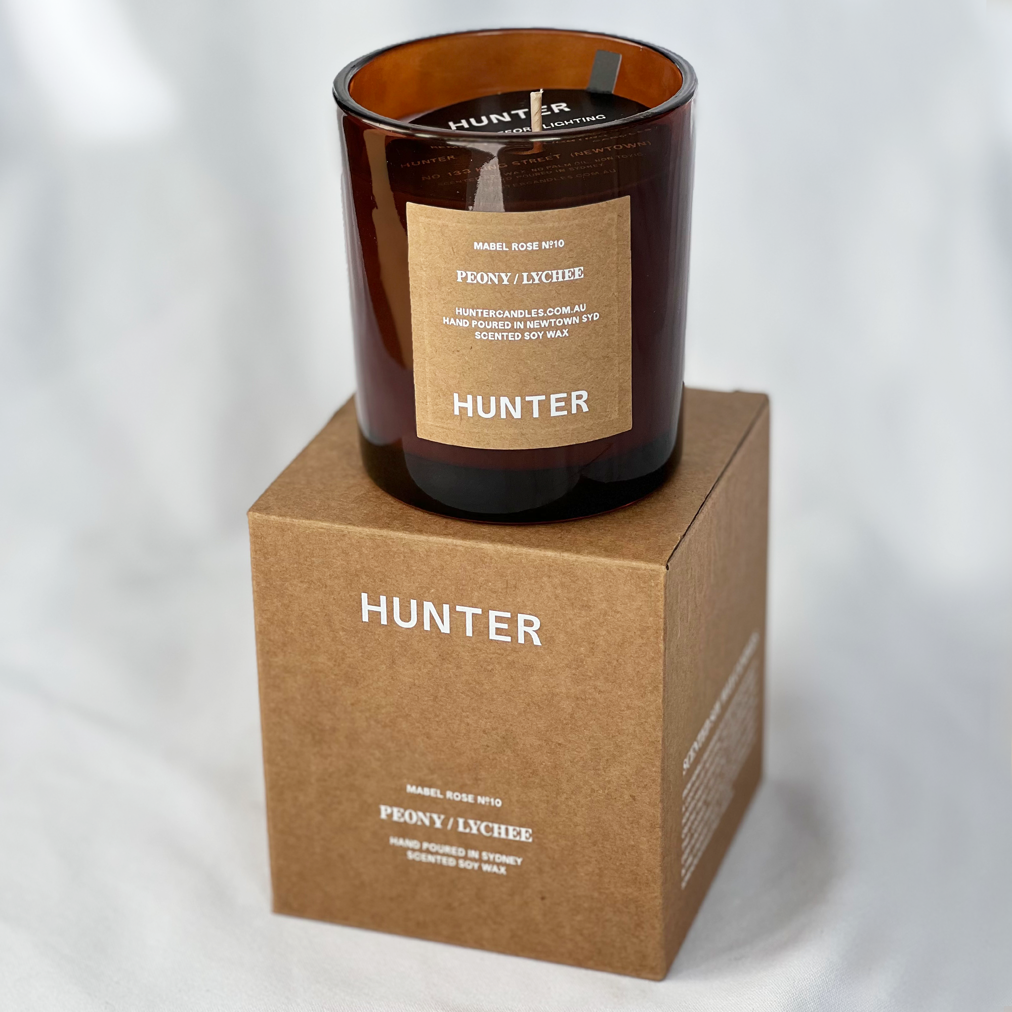 SOY CANDLE - MABEL ROSE BY HUNTER CANDLES