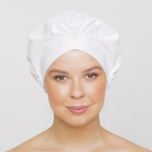Load and play video in Gallery viewer, White Light ‘SHIC’ SHOWER CAP
