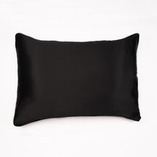 Load image into Gallery viewer, Black ‘Sleepy Head’ Pillowcase aka NO MORE BED HEAD - hairCapsule AU
