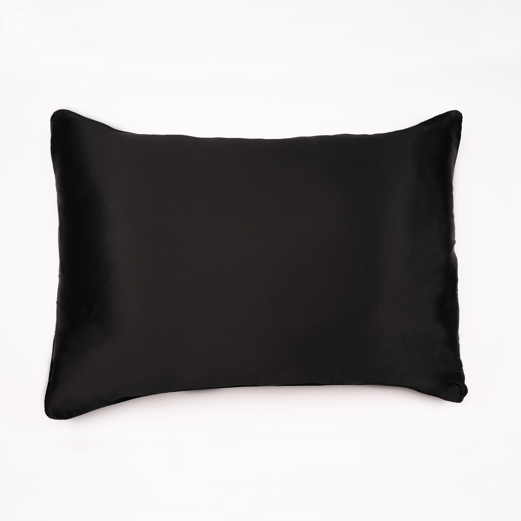 Black ‘Sleepy Head’ Pillowcase aka NO MORE BED HEAD - hairCapsule AU