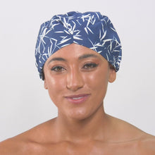 Load and play video in Gallery viewer, Blue Bamboo ‘Shower CAPsule’ aka THE ‘SHIC’ SHOWER CAP - hairCAPsule™ AU
