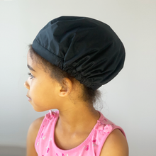 Load image into Gallery viewer, Black Night &#39;Minny Shower CAPsule’ aka THE MINNY SHIC KIDS SHOWER CAP
