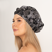 Load image into Gallery viewer, I&#39;ve been to Paisley ‘Silk CAPsule’ aka THE ‘WIN-WIN&#39; Silk Reversible Hair Cap
