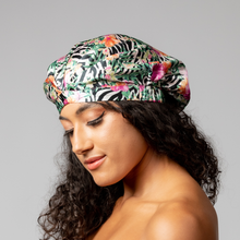 Load image into Gallery viewer, Zebra Wild ‘Silk CAPsule’ Reversible Hair Cap

