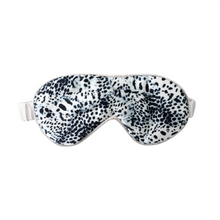 Load image into Gallery viewer, NEW! Snow Leopard ‘Silky Eyes’ Reversible Eye Mask aka ‘THERE ARE 2 SIDES TO EVERY STORY’
