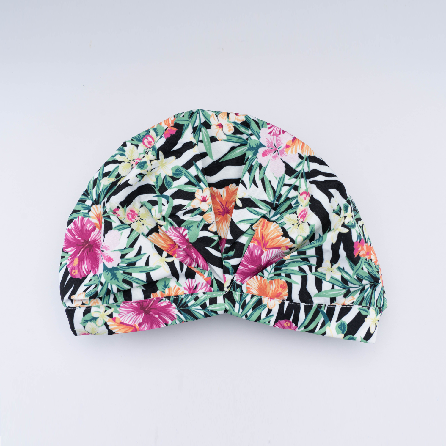 SHOWER CAP - ZEBRA WILD FUCHSIA PINK
