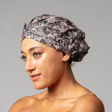Load image into Gallery viewer, Black Lace ‘Shower CAPsule’ aka THE ‘SHIC’ SHOWER CAP
