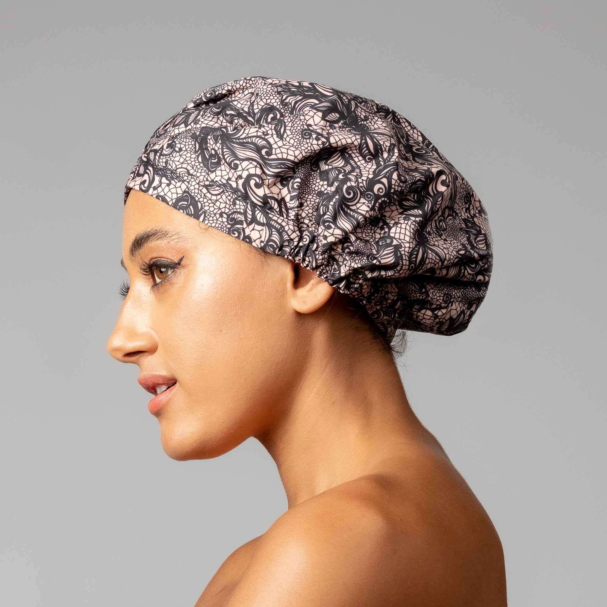 Black Lace SHIC SHOWER CAP hairCAPsule