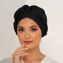 Load image into Gallery viewer, Black Night ‘Shower CAPsule’ aka THE ‘SHIC’ SHOWER CAP
