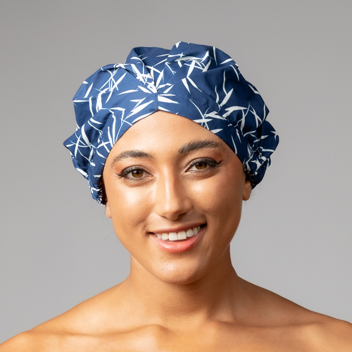Blue Bamboo ‘Shower CAPsule’ aka THE ‘SHIC’ SHOWER CAP - hairCAPsule™ AU
